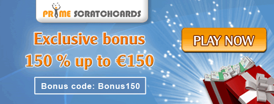 150 procent bonus Primescratchcards